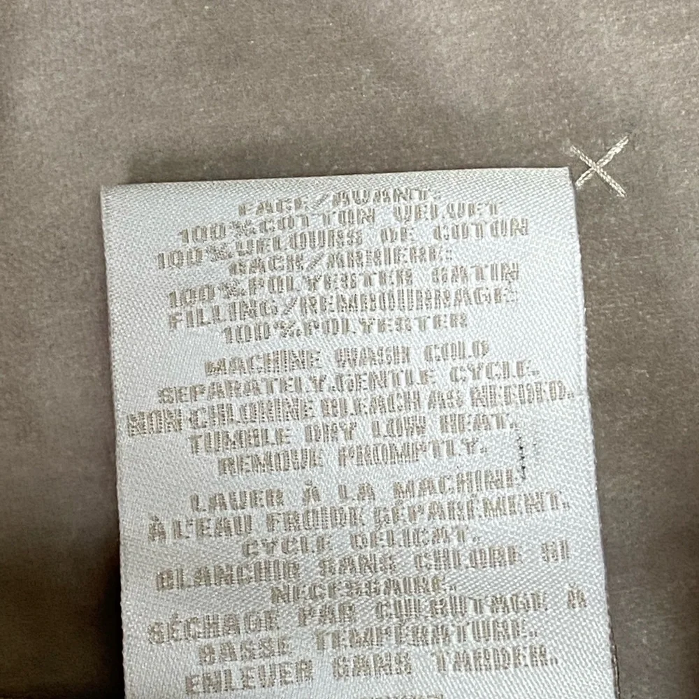 Restoration Hardware Hand Cross Stitch Velvet Toddler Quilt Gray Baby & Child